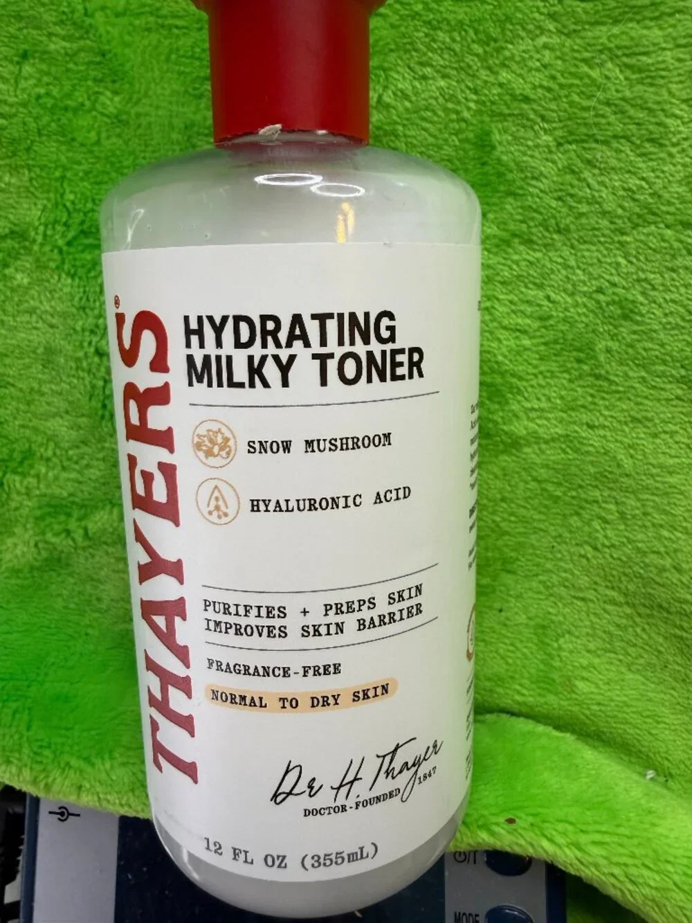 Thayers Hydrating Milky Toner Snow Mushroom Hyaluronic Acid 12oz